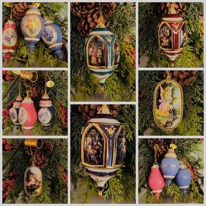 ▪️Bundle of 11 Pc Bradford Editions Vintage Ornaments